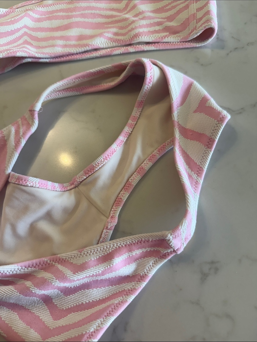 Triangl Zebra One Shoulder Bikini Set - Picture 7 of 7
